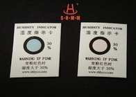 Blue To Pink One Dot 60% Humidity Indicator Card For Household Storage